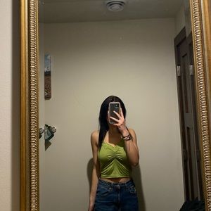 Green Crop Top